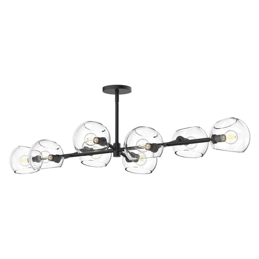 Alora Mood Willow clear glass linear pendant LP548848MBCL