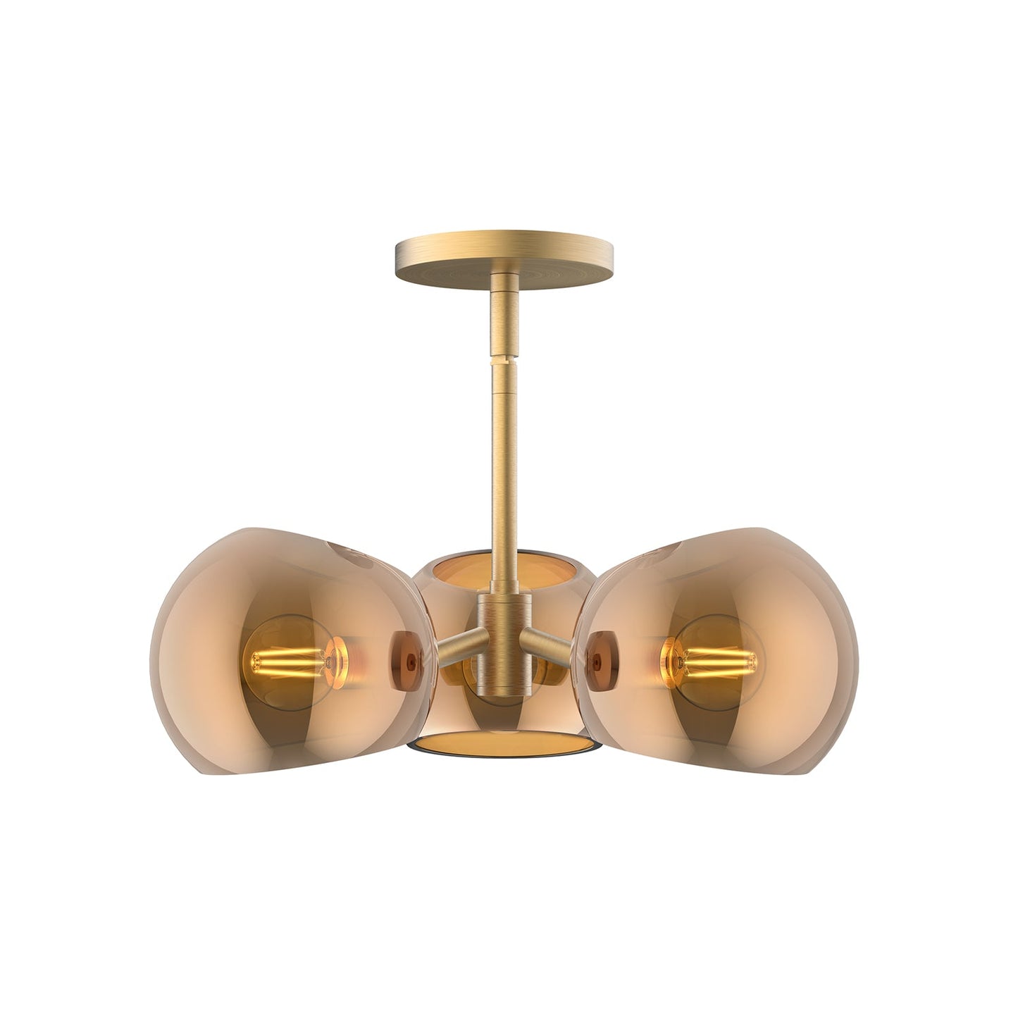 Alora Mood Willow brushed gold pendant PD548315BGCP