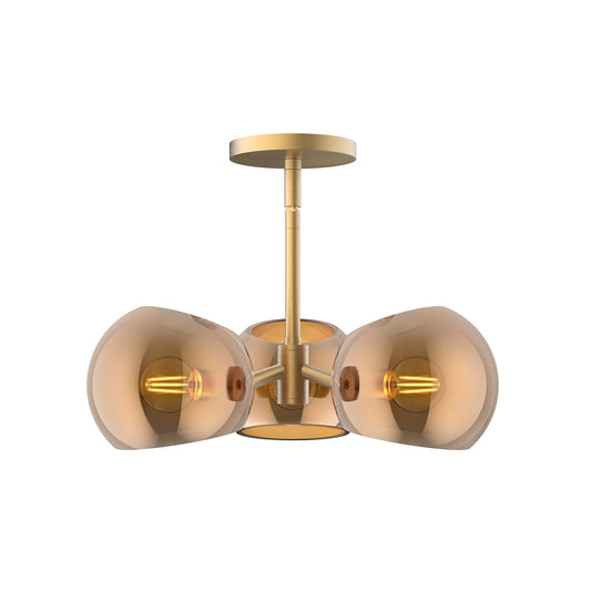Alora Mood Willow brushed gold pendant PD548315BGCP
