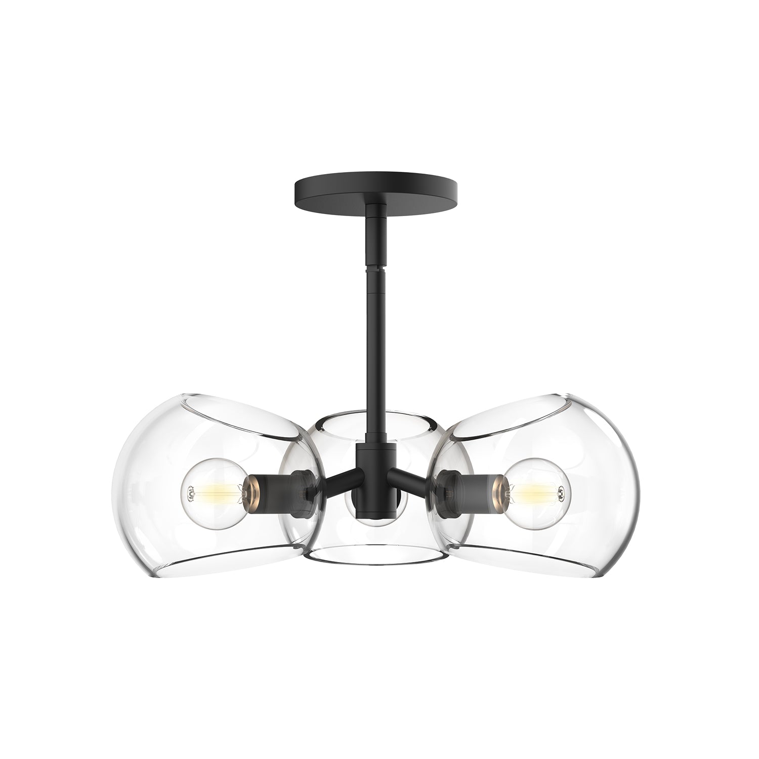 Alora Mood Willow clear glass pendant PD548315MBCL