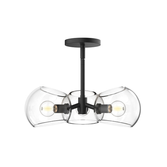Alora Mood Willow clear glass pendant PD548315MBCL