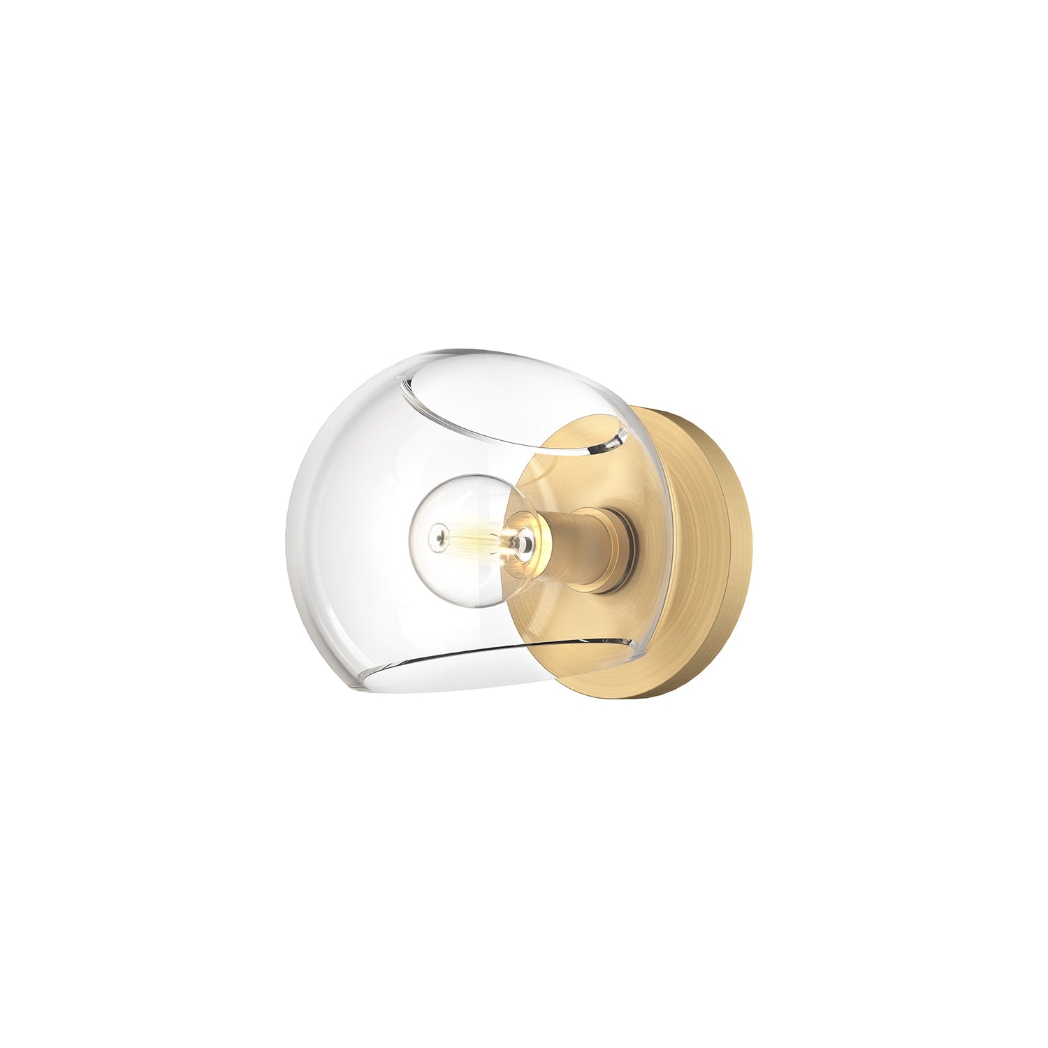 Alora Mood Willow brushed gold vanity light WV548006BGCL