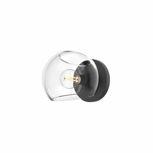 Alora Mood Willow WV548006MBCL 6-inch one-light vanity light with clear glass shade and steel construction