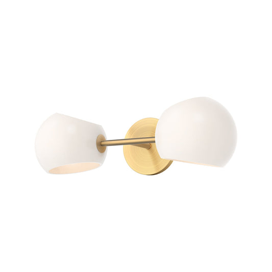 Alora Mood Willow brushed gold vanity light WV548217BGOP