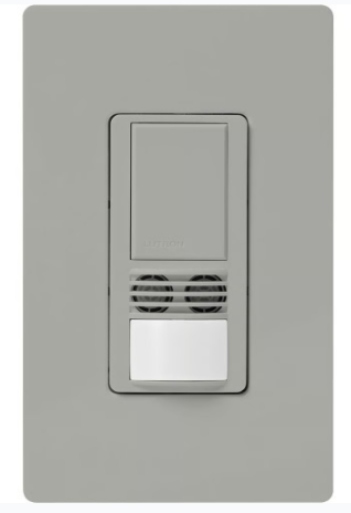 Lutron Maestro dual-tech occupancy sensor switch in Gray
