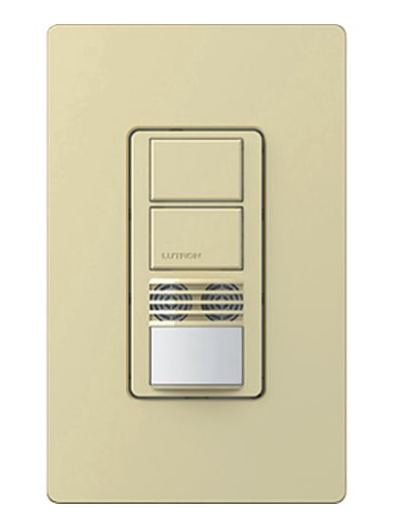 Lutron Maestro dual-tech occupancy sensor switch in Ivory
