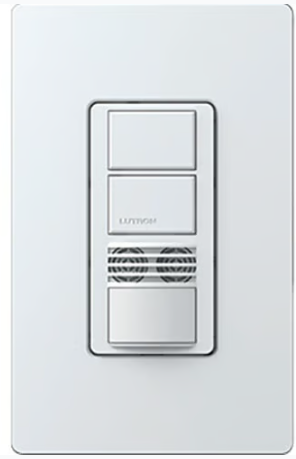 Lutron Maestro dual-tech occupancy sensor switch in White