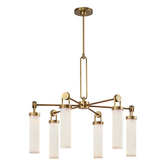 Alora Wynwood vintage brass chandelier CH355632VBGO