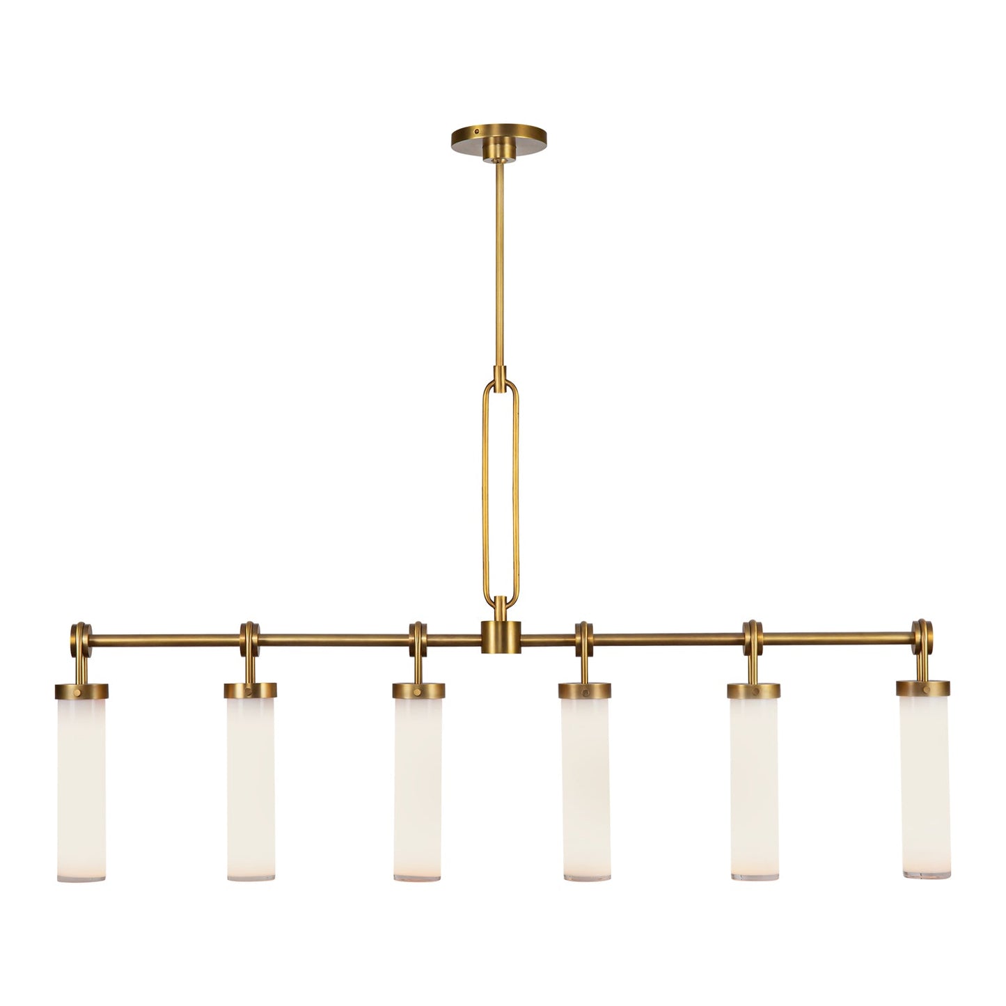 Alora Wynwood vintage brass linear pendant LP355652VBGO
