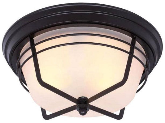 Westinghouse 2-light flush mount ceiling light, with frosted glass