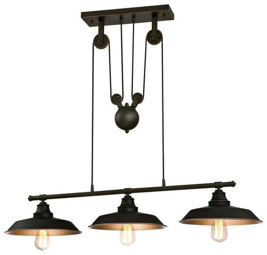 Westinghouse 3-light pendant light, oil rubbed bronze