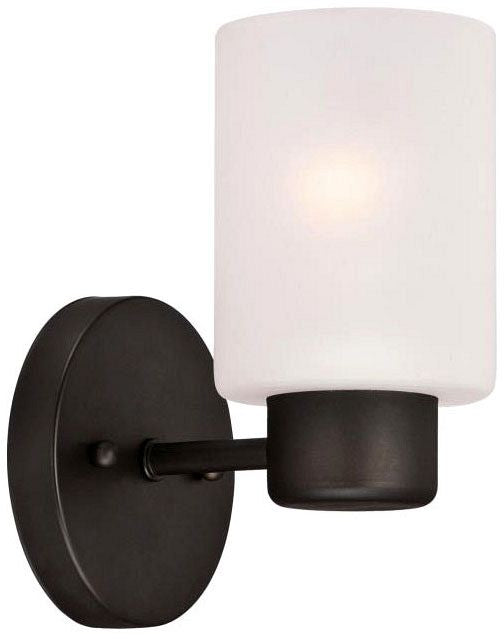 Westinghouse 1-light wall sconce, oil rubbed bronze, with frosted glass