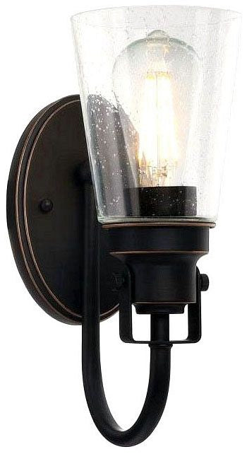 Westinghouse 1-light wall sconce, oil rubbed bronze, with clear glass