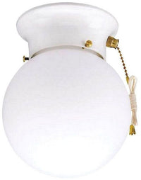 Westinghouse 1-light flush mount ceiling light, white