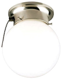 Westinghouse 1-light flush mount ceiling light, brushed nickel