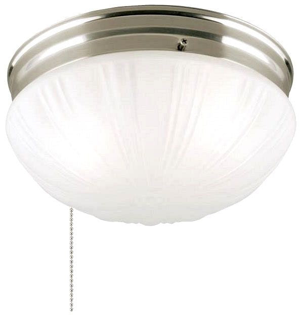 Westinghouse 2-light flush mount ceiling light, brushed nickel