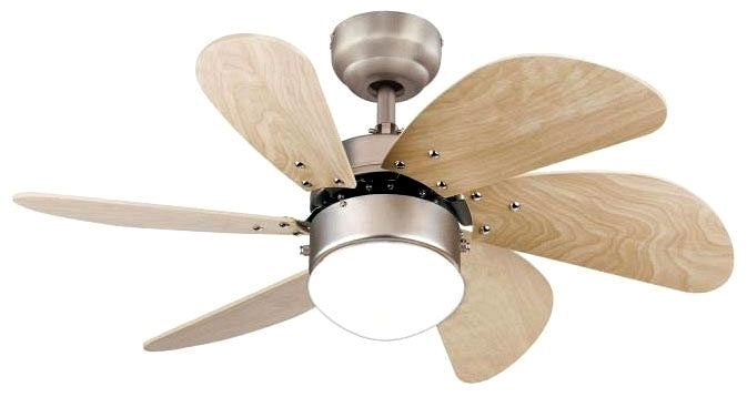 Westinghouse 30-inch ceiling fan, with opal glass