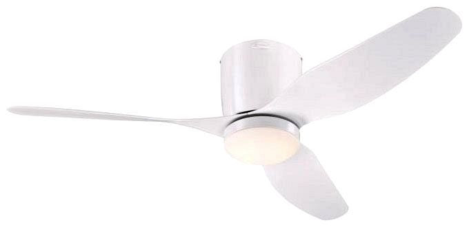 Westinghouse 46-inch LED ceiling fan, white, with opal glass