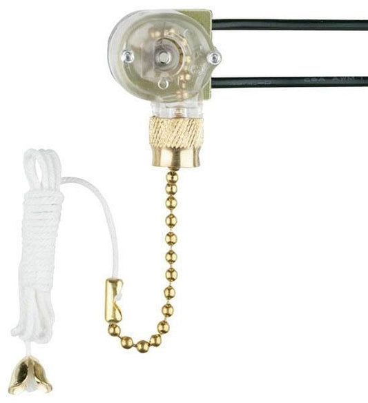 Westinghouse ceiling fan speed switch, polished brass