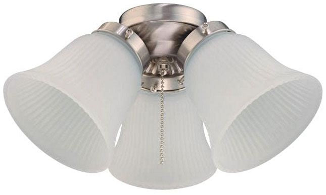 Westinghouse ceiling fan LED light kit, brushed nickel, with frosted glass