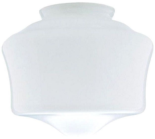 Westinghouse schoolhouse glass shade, white