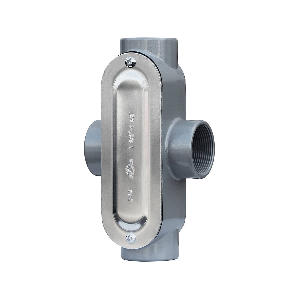 Dottie X150CG Dottie 1-1/2 in X Threaded Conduit Body w/ Cover & Gasket X150CG