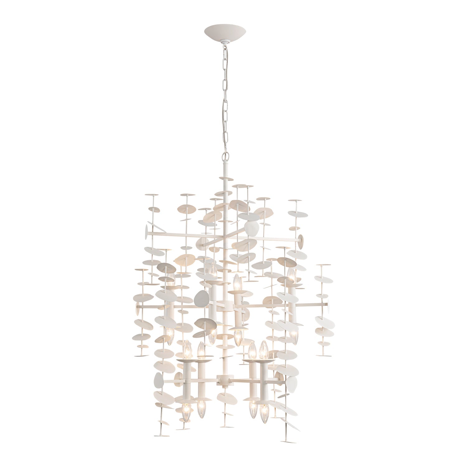 Alora Yukari matte white chandelier CH340041MW