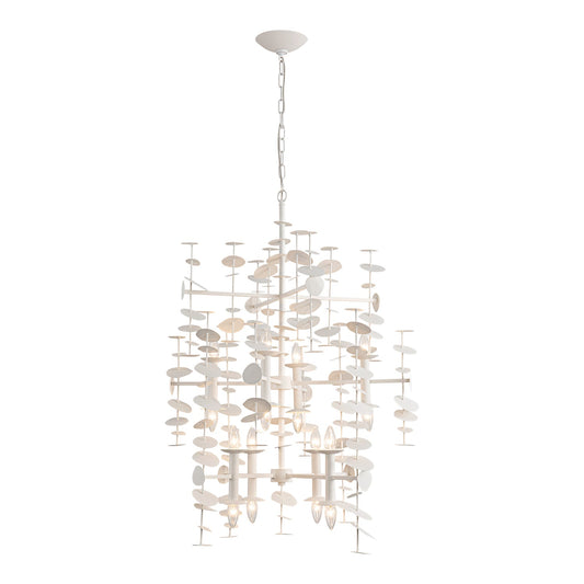 Alora Yukari matte white chandelier CH340041MW