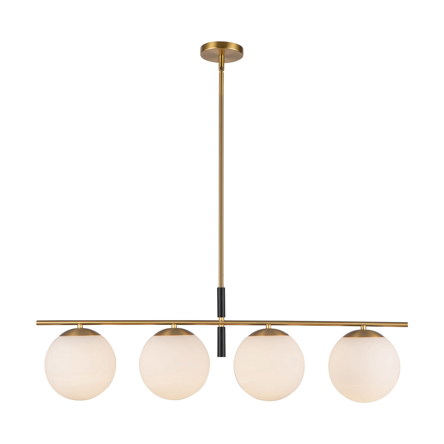 Alora Mood Zuri brushed gold linear pendant LP421437BGOP
