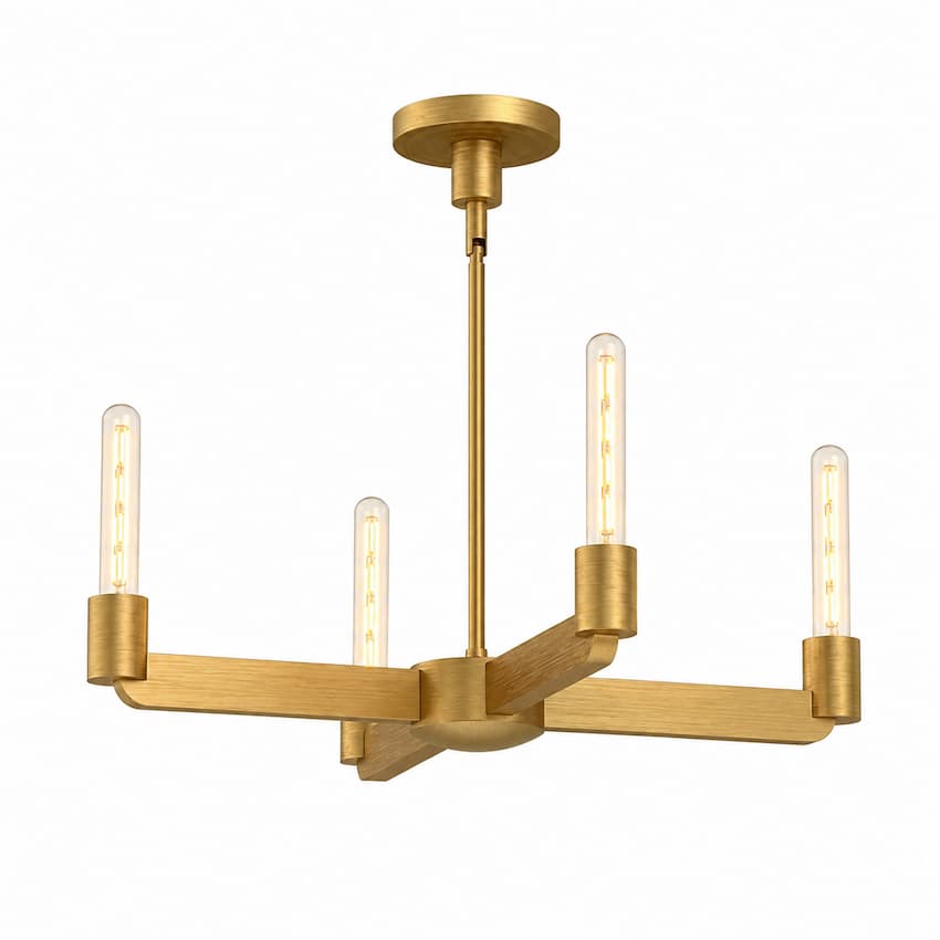 Alora Mood Claire CH607225 25-Inch Parisian Chandelier with Bauhaus-Inspired Design and Forged Metal Arms, Unlit Product View