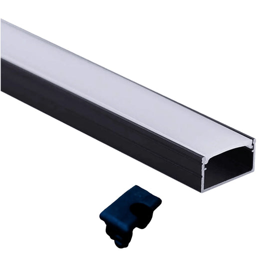 Abba Lighting AP46-Bk Aluminum LED Profile Channel Black
