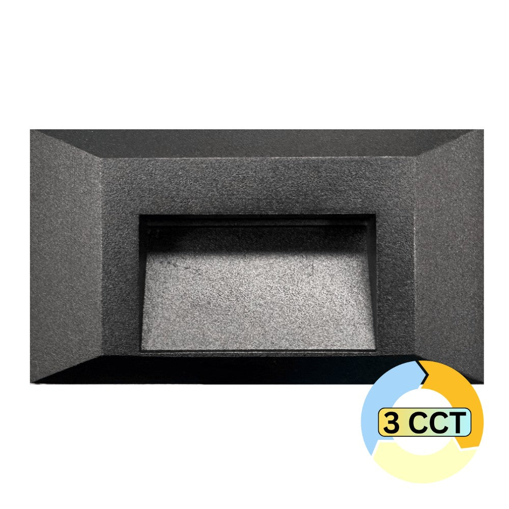 Abba Lighting STA03-Bk 3CCT Step Lights Product 2+2+2W Ac/dc