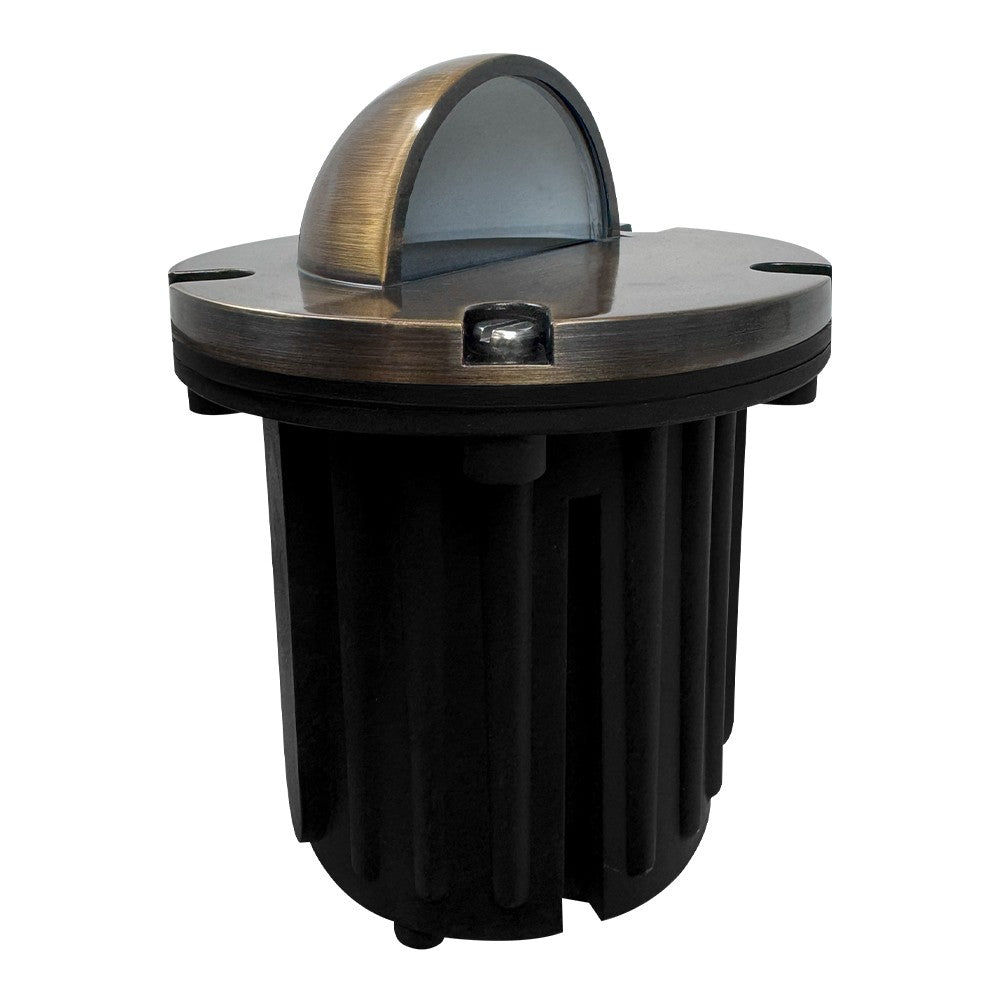 Abba Lighting UNB02-NB LED Well Light Natural Brass