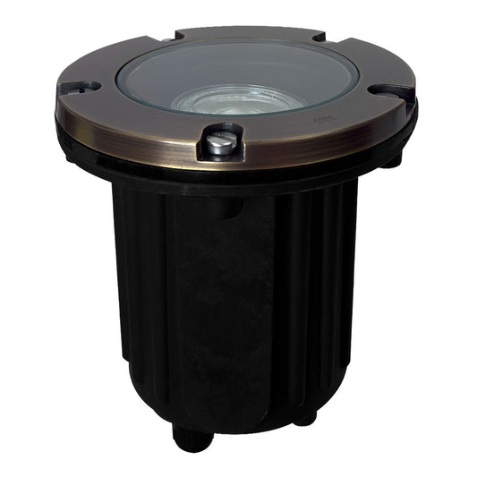 Abba Lighting UNB04-DB LED Well Light Dark Brass