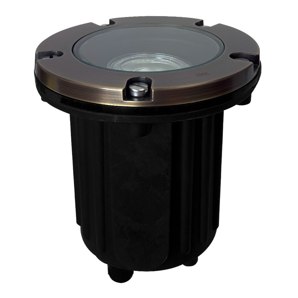 Abba Lighting UNB04-NB LED Well Light Natural Brass