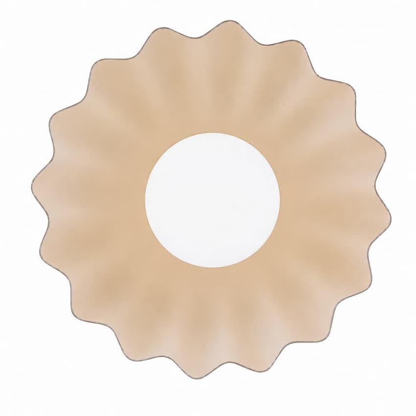 Alora Mood Soleil Collection WV436910AWOP-3WCCT-UNV Wall Vanity Light with Antique White Steel Sunburst Shade, Opal Glass and Integrated 9W LED