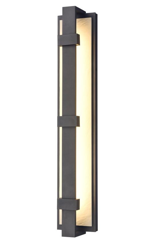 Arabela Crossroads satin black outdoor wall sconce 65001