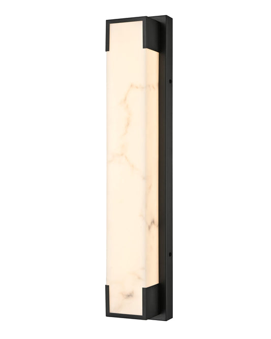 Arabela Standish satin black outdoor wall sconce 65091