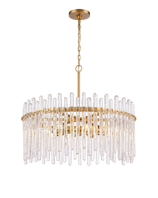 Arabela Icicles satin brass pendant 85101-8