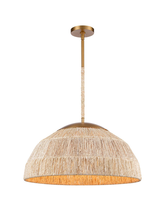 Arabela Copa satin brass pendant 85112-4