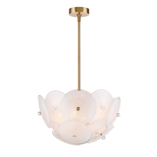 Arabela Tallulah lacquered gold semi flush 85123-6