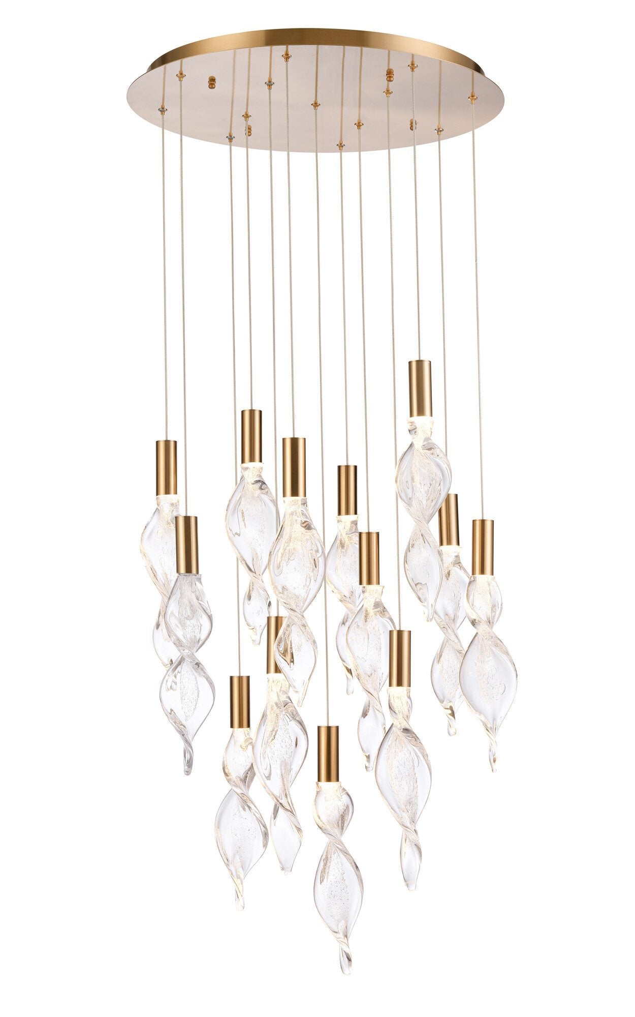 Arabela Aurora satin brass pendant 85214-13