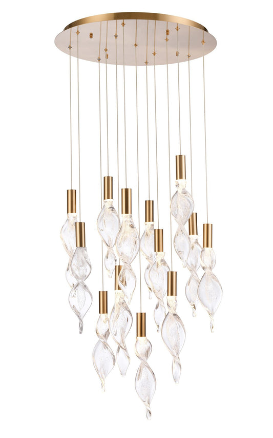 Arabela Aurora satin brass pendant 85214-13