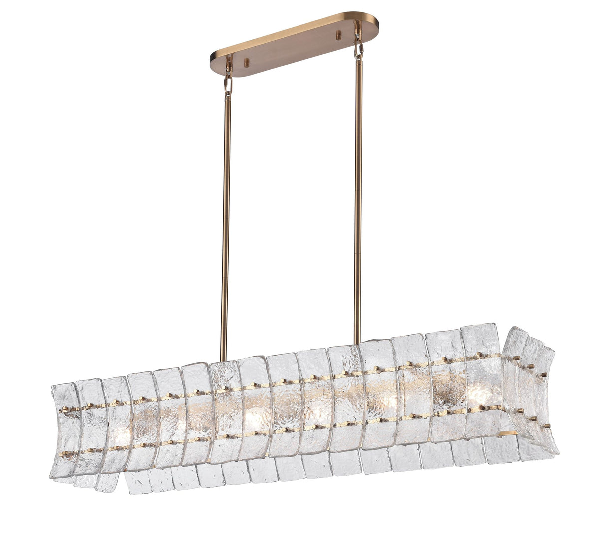 Arabela Sophie lacquered gold linear chandelier 85354-6