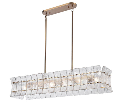 Arabela Sophie lacquered gold linear chandelier 85354-6