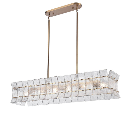 Arabela Sophie lacquered gold linear chandelier 85354-6