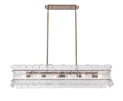 Arabela Sophie lacquered gold linear chandelier 85354-6 view 2