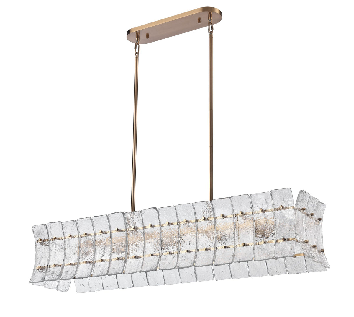 Arabela Sophie lacquered gold linear chandelier 85354-6 view 3