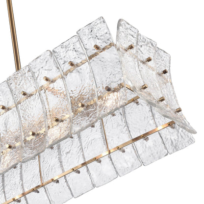 Arabela Sophie lacquered gold linear chandelier 85354-6 view 5