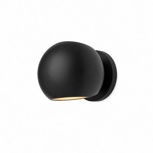 Alora Mood Willow WV648006MB 6-inch one-light vanity light with matte black finish and sculptural metal shade